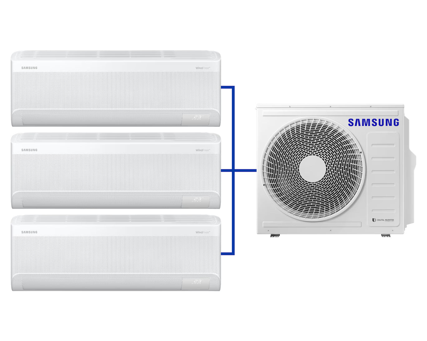 WindFree Duvar Tipi Multi Split Klima 9000 BTU + 12000 BTU + 18000 BTU